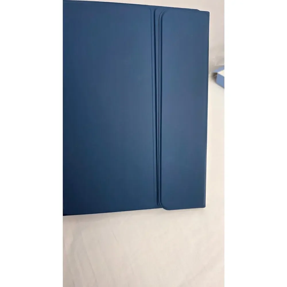 Navy Blue Case with Keyboard Folio Cover Compatible for iPad 11th 10th Gen